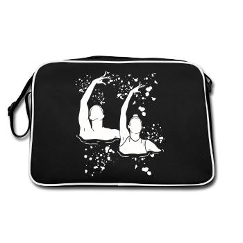 Natation artistique par équipe de natation synchronisée - Sac Retro - noir/blanc - Dos