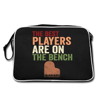Les meilleurs joueurs Pianiste Pianiste - Sac Retro - noir/blanc - Dos