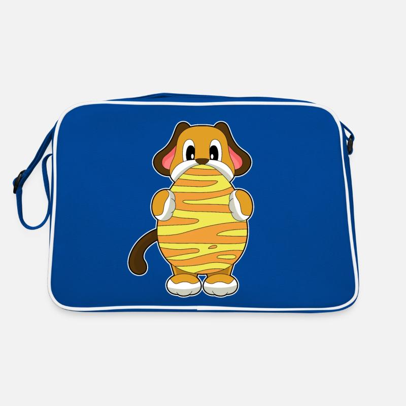 Hund Ostern Osterei Retro Tasche
