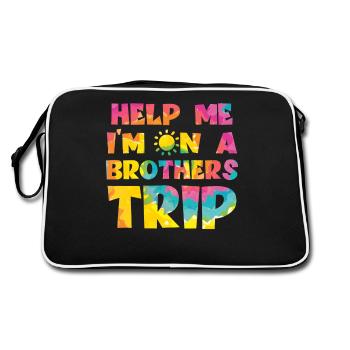 Frères et sœurs, je suis sur le chemin d’un frère - Sac Retro - noir/blanc - Dos