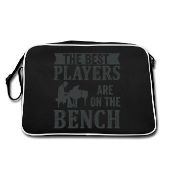 Les meilleurs joueurs Pianiste Pianiste - Sac Retro - noir/blanc - Dos