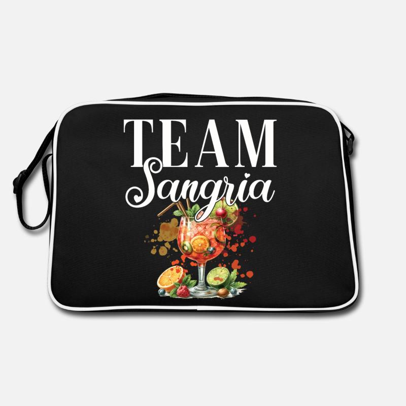 Cocktail Barkeeper Team Sangria Retro Tasche