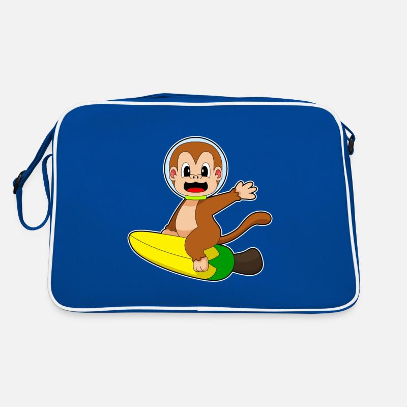 Singe Banane Astronaute Sac Retro