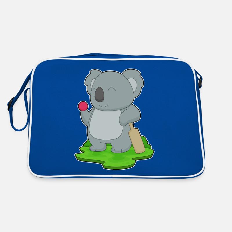 Koala Cricket Cricketschläger Retro Tasche