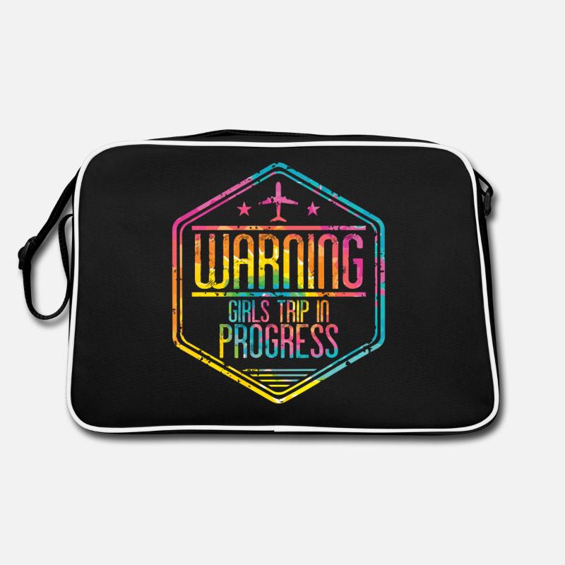 Warning Girls Trip in progress Retro Bag
