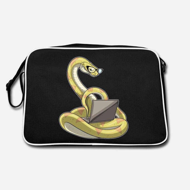Schlange Laptop Retro Tasche