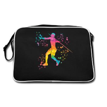 Lancer de javelot Colorsplash Lancer de javelot - Sac Retro - noir/blanc - Dos