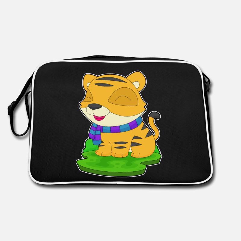 Tiger Schal Retro Tasche