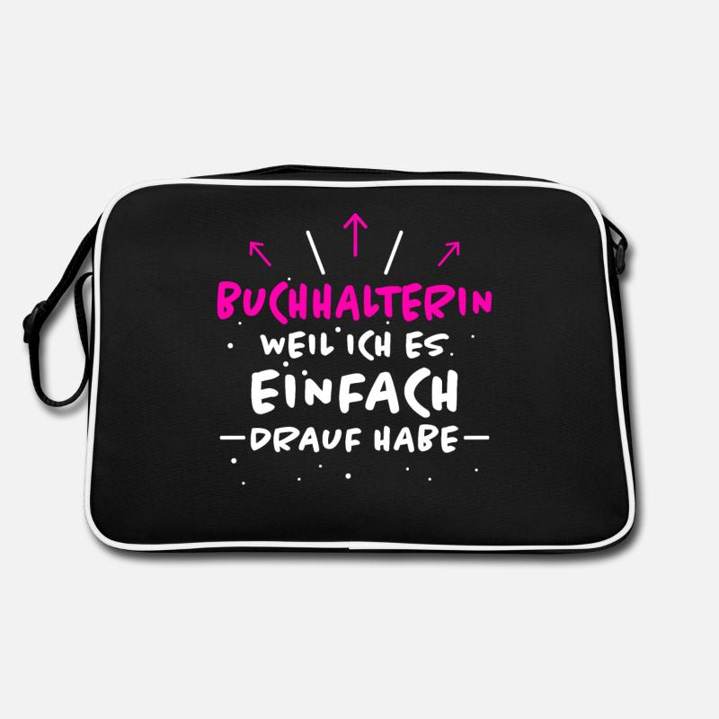 Buchhalterin Spruch Lustiges Buchhalterin Geschenk Retro Tasche