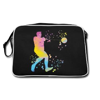 Hammer Thrower Colorsplash Hammer Throw - Retro Bag - black/white - Back