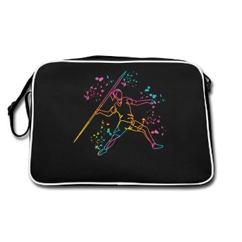Lancer de javelot Colorsplash Lancer de javelot - Sac Retro - noir/blanc - Dos