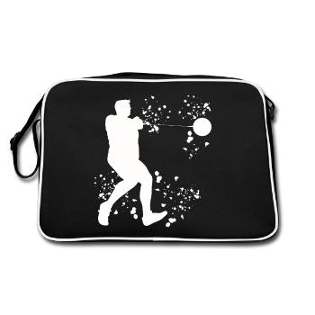 Hammer Thrower Colorsplash Hammer Throw - Retro Bag - black/white - Back