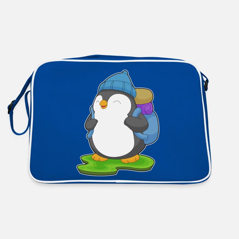 Penguin Wanderer Backpack Retro Bag
