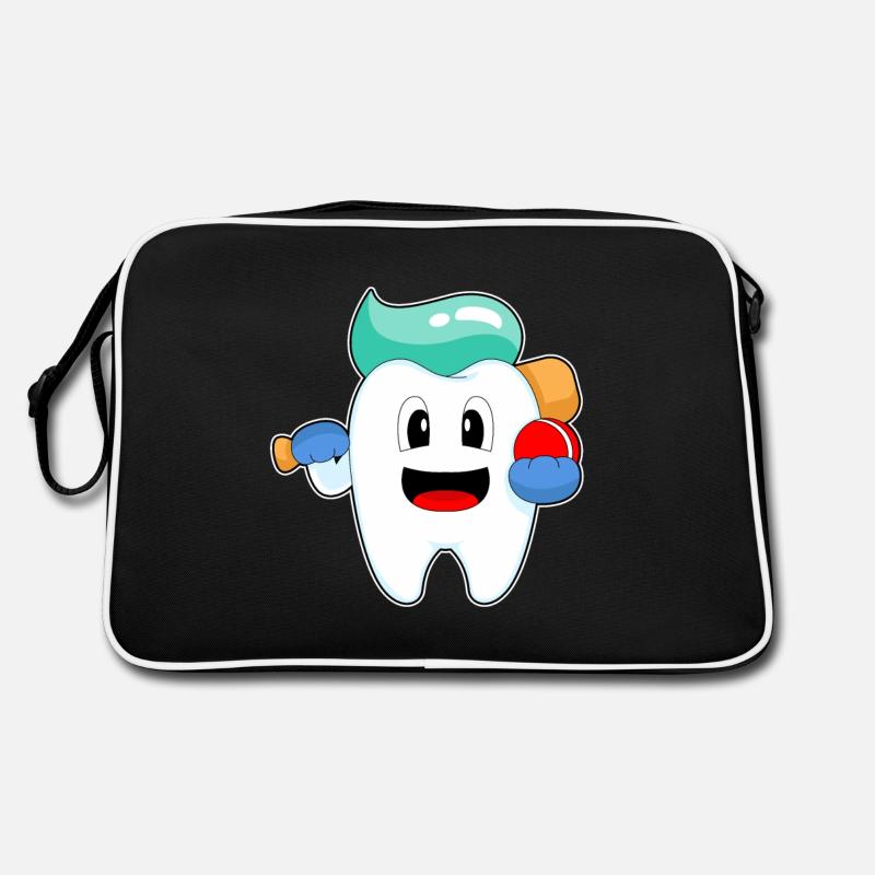 Tooth Cricket Cricket Bat Sac Retro