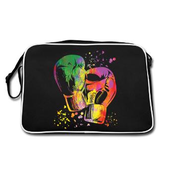 Boxing Fighter Enfants Boxer de match de boxe - Sac Retro - noir/blanc - Dos