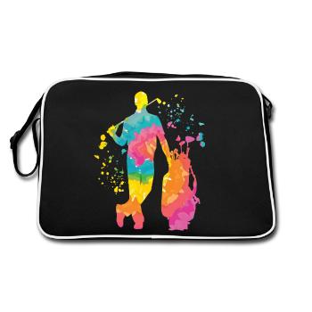 Golfer Colorsplash Kids Miniature Golf - Retro Bag - black/white - Back