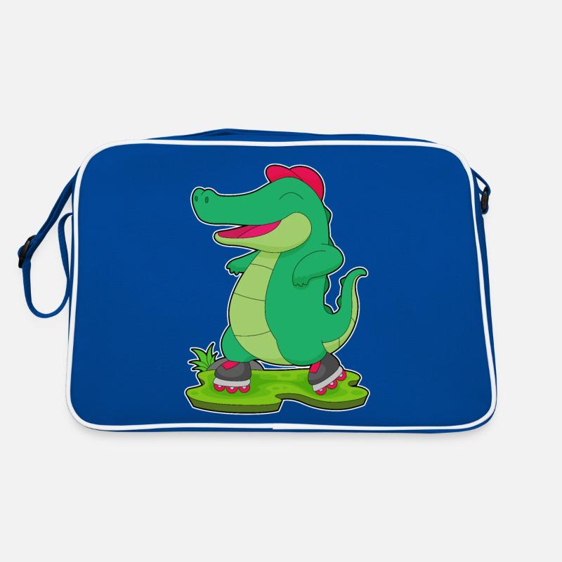 Krokodil Inline skating Rollschuhe Retro Tasche
