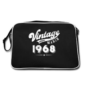 Millésime depuis Mars 1968 Cadeau d’anniversaire - Sac Retro - noir/blanc - Dos