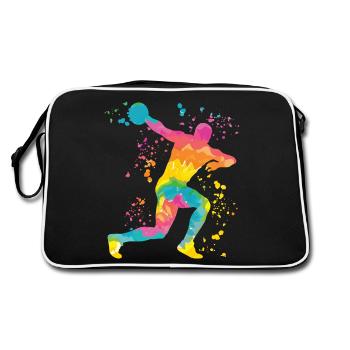 Lanceur de disque Lancer de disque Colorsplash - Sac Retro - noir/blanc - Dos