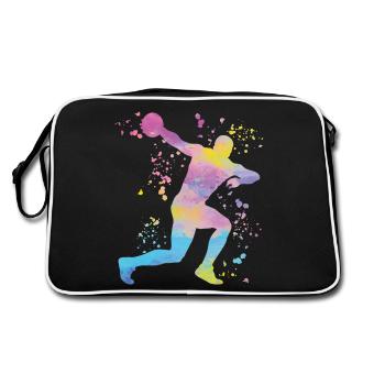Lanceur de disque Lancer de disque Colorsplash - Sac Retro - noir/blanc - Dos