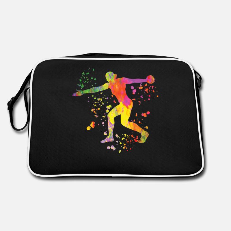 Diskuswerfer Colorsplash Diskuswurf Retro Tasche