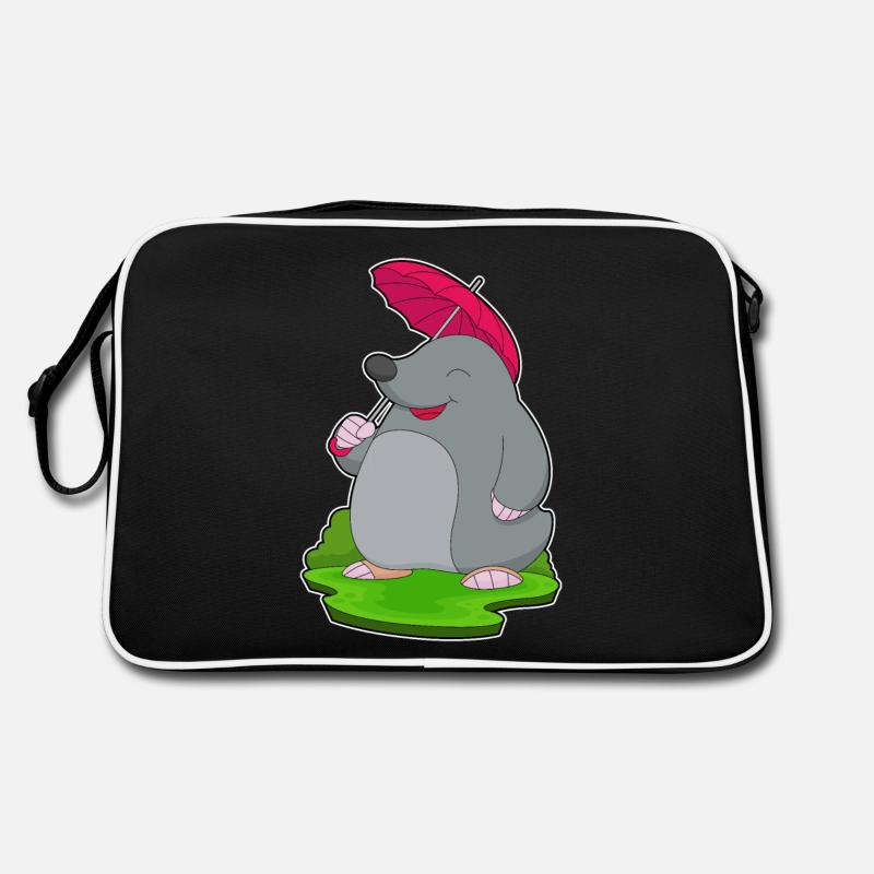 Maulwurf Regen Regenschirm Retro Tasche