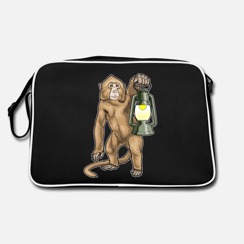 Monkey Lantern Retro Bag