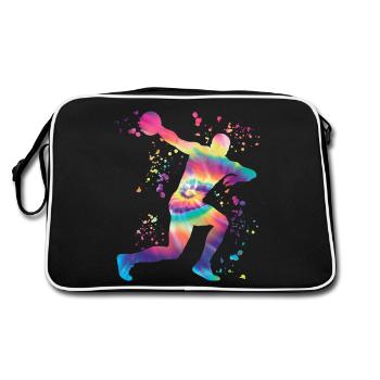 Lanceur de disque Lancer de disque Colorsplash - Sac Retro - noir/blanc - Dos