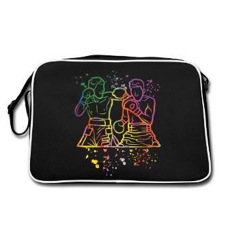 Boxing Fighter Enfants Boxer de match de boxe - Sac Retro - noir/blanc - Dos