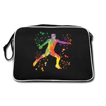Lanceur de disque Lancer de disque Colorsplash - Sac Retro - noir/blanc - Dos