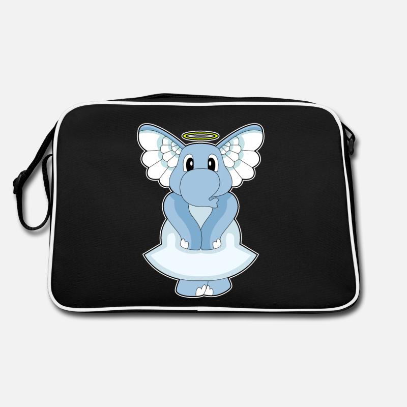 Elefant Engel Engelsflügel Retro Tasche