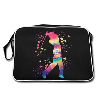 Golfer Colorsplash Kids Miniature Golf - Retro Bag - black/white - Back