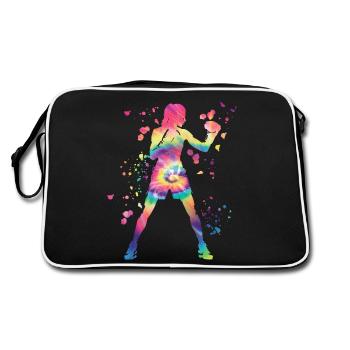 Boxing Fighter Enfants Boxer de match de boxe - Sac Retro - noir/blanc - Dos