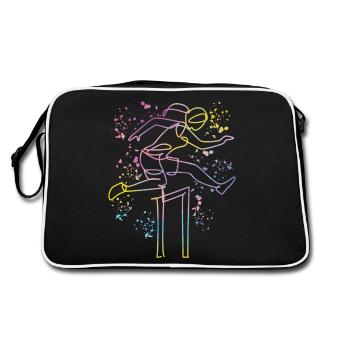 Course de haies Course d’obstacles Courses de haies pour enfants - Sac Retro - noir/blanc - Dos