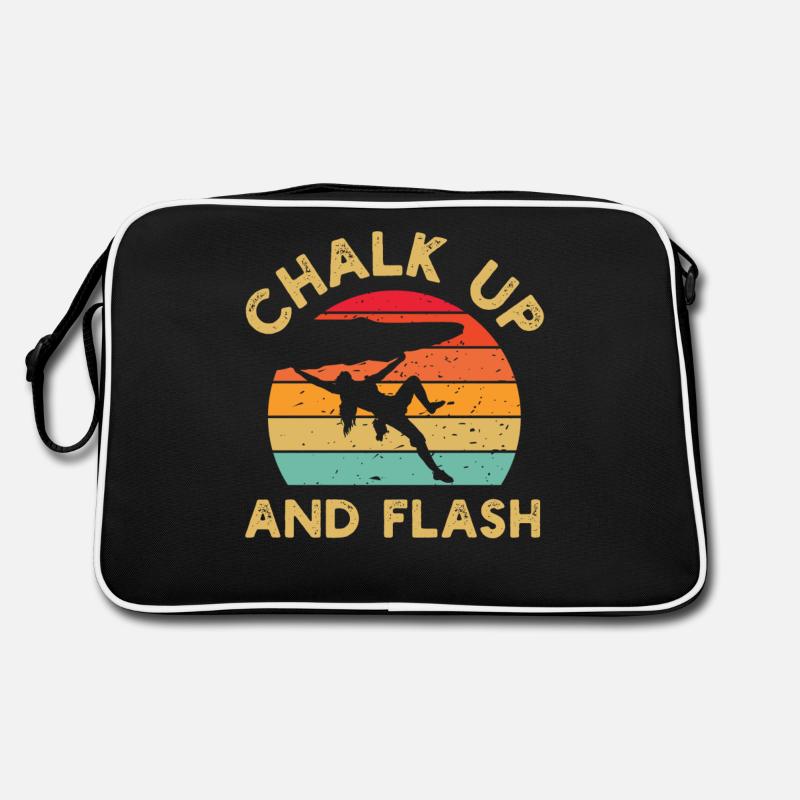 Chalk Up Und Flash Boulderer Boulder Retro Tasche