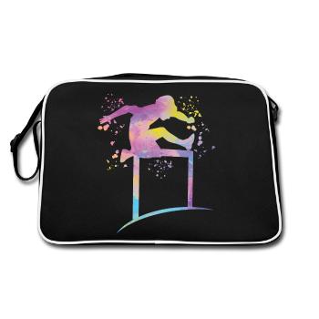 Course de haies Course d’obstacles Courses de haies pour enfants - Sac Retro - noir/blanc - Dos