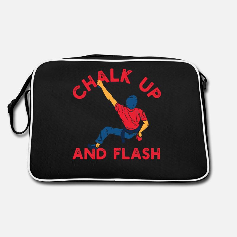 Chalk Up Und Flash Boulderer Boulder Retro Tasche