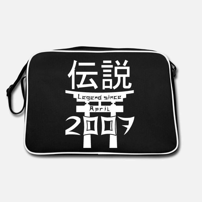 Legend since April 2007 Birthday Gift - Retro Bag - black/white