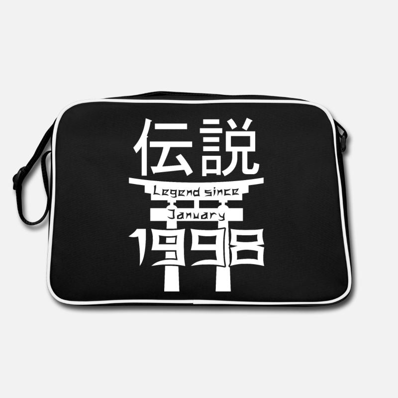 Legend since January 1998 Birthday Gift - Retro Bag - black/white