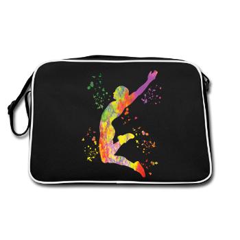 Sauts en longueur Saut en longueur Enfants Saut en longueur - Sac Retro - noir/blanc - Dos