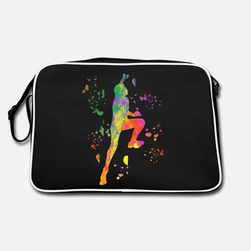 Boulderer Colorsplash Boulder Bouldern Retro Tasche