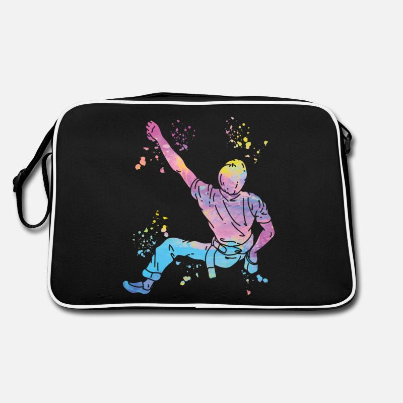 Boulderer Colorsplash Boulder Bouldern Retro Tasche