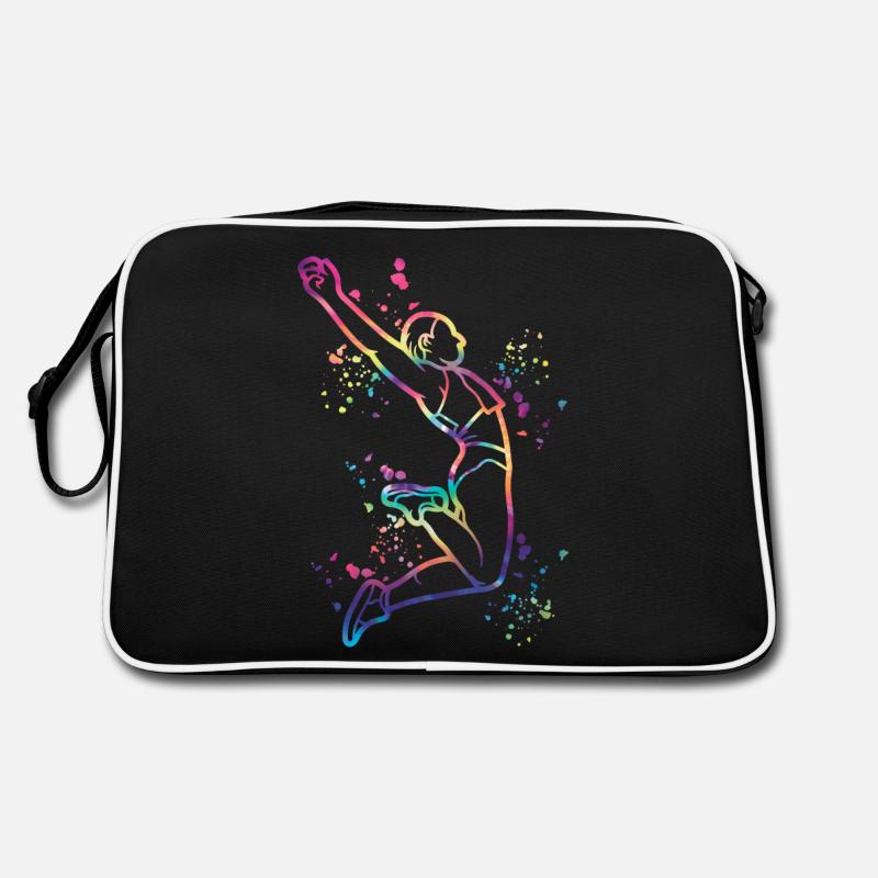 Weitspringer Weitspringen Kinder Weitsprung Retro Tasche
