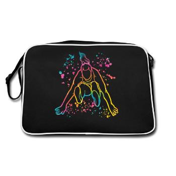 Sauts en longueur Saut en longueur Enfants Saut en longueur - Sac Retro - noir/blanc - Dos