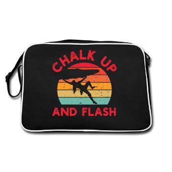 Chalk Up Und Flash Boulderer Boulder - Retro Tasche - Schwarz/Weiß - Hinten
