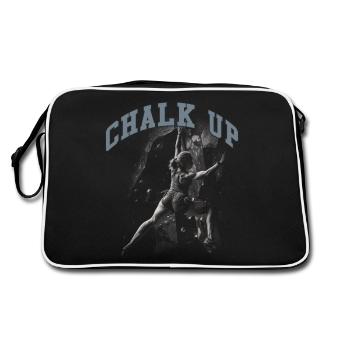 Chalk Up Boulderer Bouldern - Retro Tasche - Schwarz/Weiß - Hinten