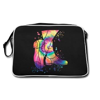 Tap Dancers Tap Dancing Kids Tap Dance - Retro Bag - black/white - Back