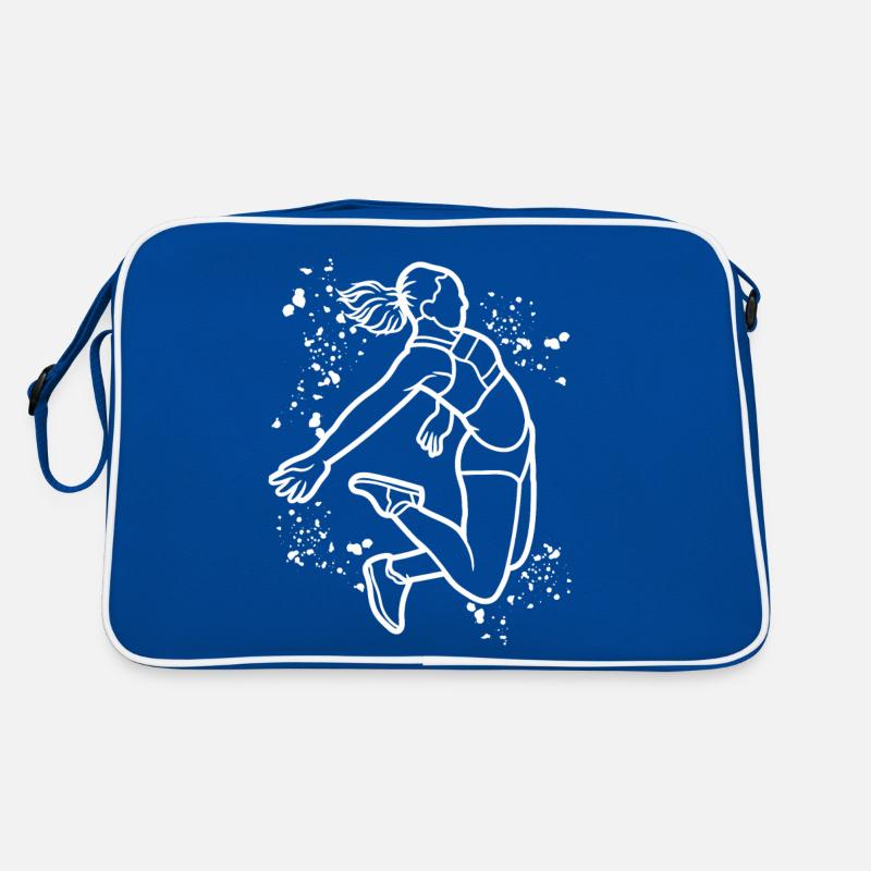 Weitspringer Weitspringen Kinder Weitsprung Retro Tasche