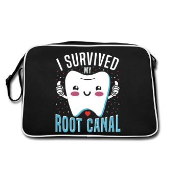 Dental Dental Care Root Canal Root Canal Treatment - Retro Bag - black/white - Back