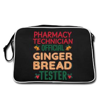 Technicien en pharmacie Noël Pain d’épices Noël - Sac Retro - noir/blanc - Dos